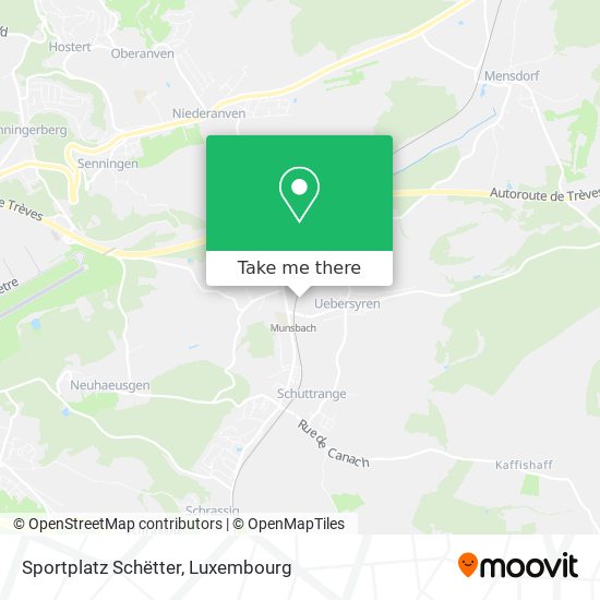 Sportplatz Schëtter map