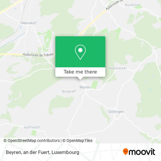 Beyren, an der Fuert map