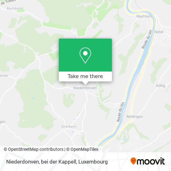 Niederdonven, bei der Kappell map