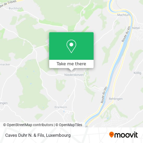 Caves Duhr N. & Fils map