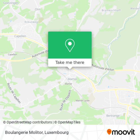 Boulangerie Molitor map