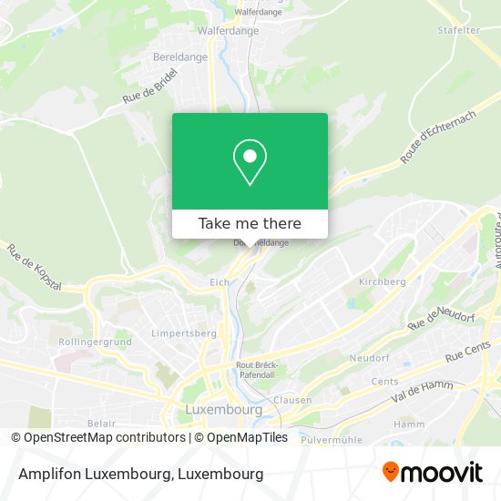 Amplifon Luxembourg map