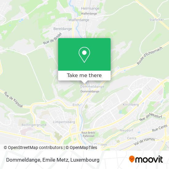 Dommeldange, Emile Metz map