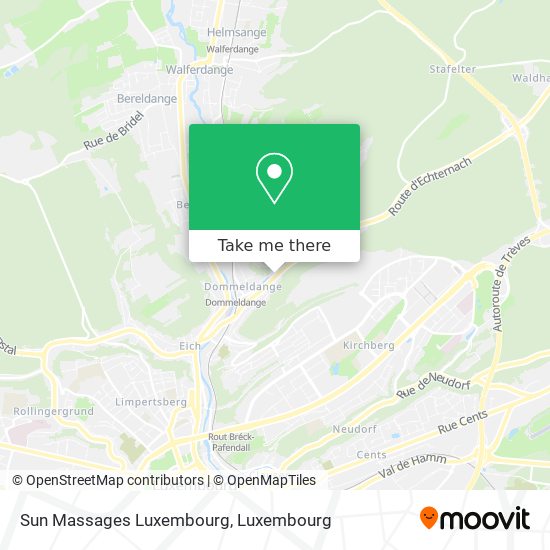 Sun Massages Luxembourg map