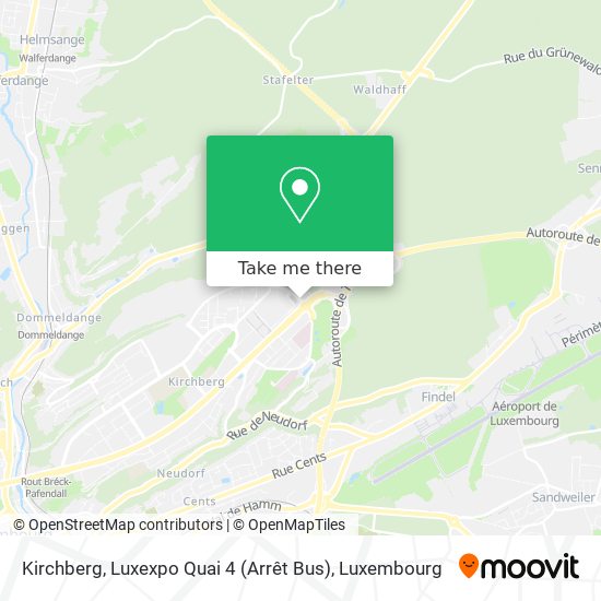 Kirchberg, Luxexpo Quai 4 (Arrêt Bus) Karte