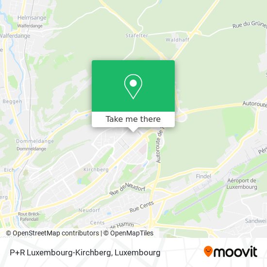 P+R Luxembourg-Kirchberg Karte