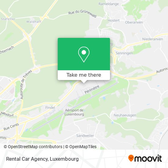 Rental Car Agency map