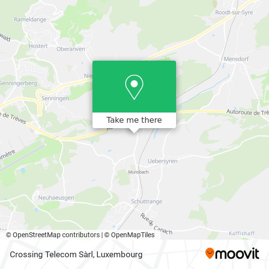 Crossing Telecom Sàrl map
