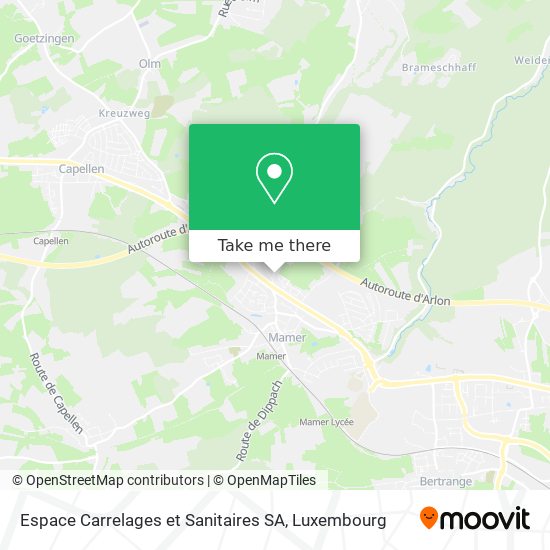 Espace Carrelages et Sanitaires SA map