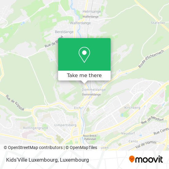 Kids'Ville Luxembourg Karte