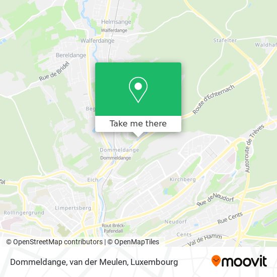 Dommeldange, van der Meulen map