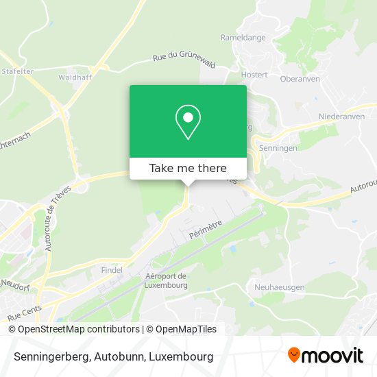 Senningerberg, Autobunn map