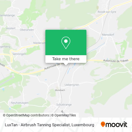 LuxTan - Airbrush Tanning Specialist map