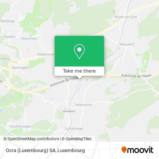 Ocra (Luxembourg) SA Karte