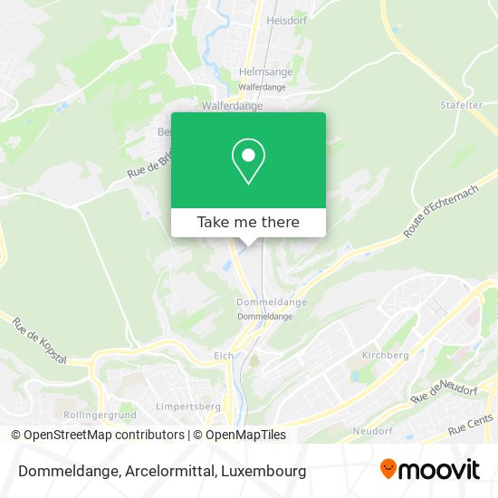Dommeldange, Arcelormittal map