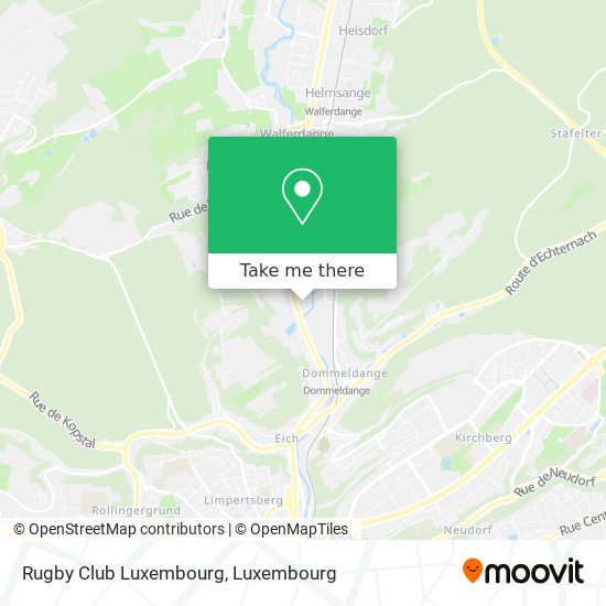 Rugby Club Luxembourg map