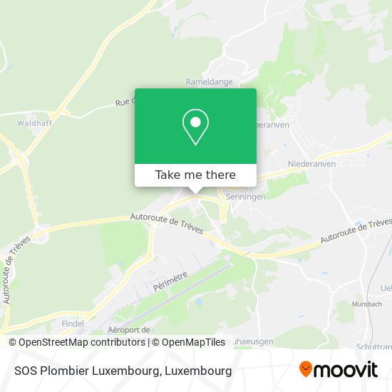 SOS Plombier Luxembourg map