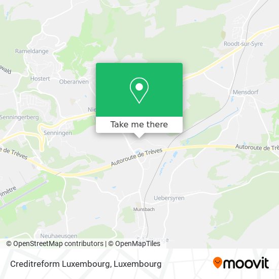 Creditreform Luxembourg map