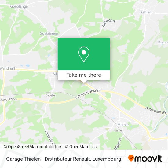 Garage Thielen - Distributeur Renault map