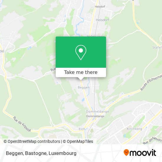 Beggen, Bastogne map