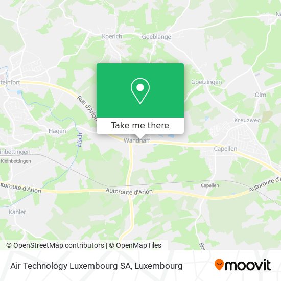 Air Technology Luxembourg SA map