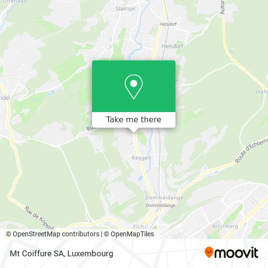 Mt Coiffure SA Karte