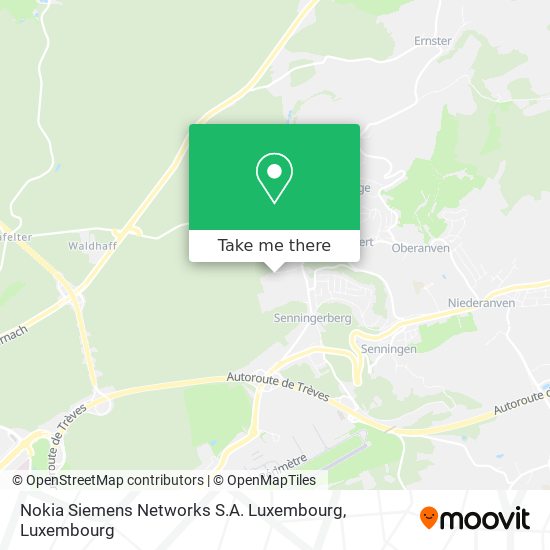 Nokia Siemens Networks S.A. Luxembourg map
