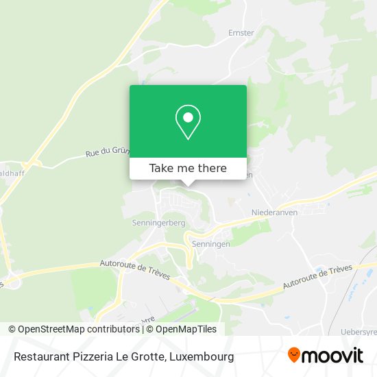 Restaurant Pizzeria Le Grotte map
