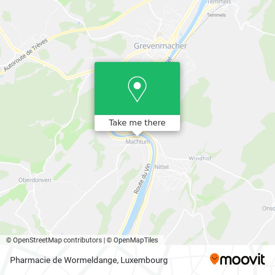 Pharmacie de Wormeldange map