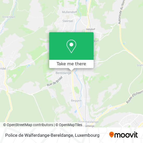 Police de Walferdange-Bereldange map