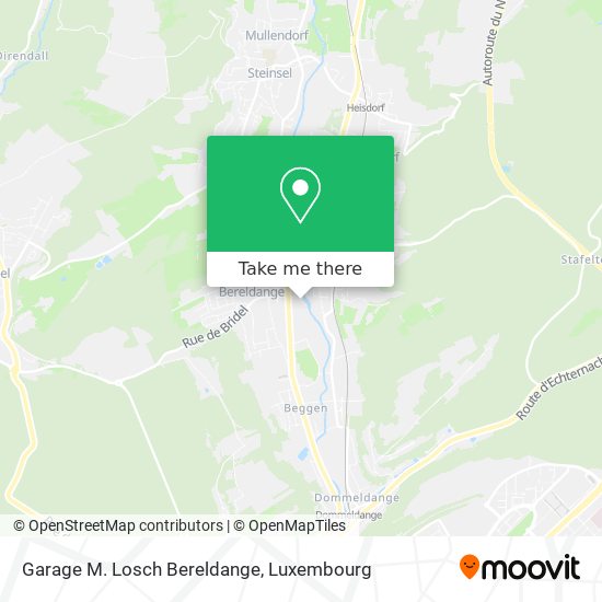 Garage M. Losch Bereldange map