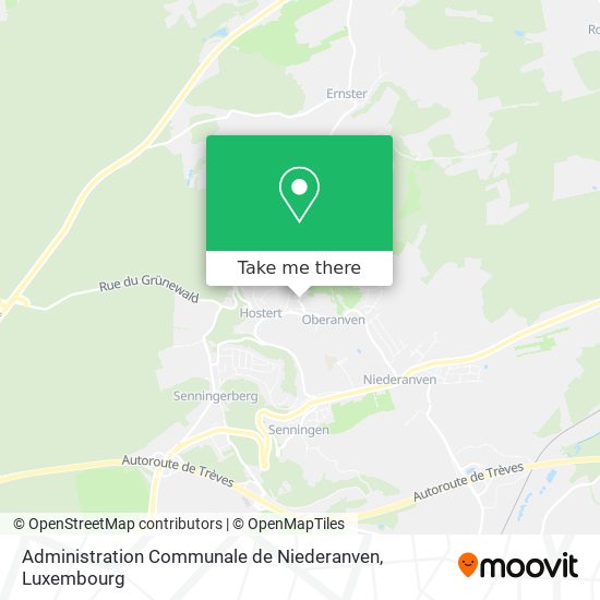 Administration Communale de Niederanven map