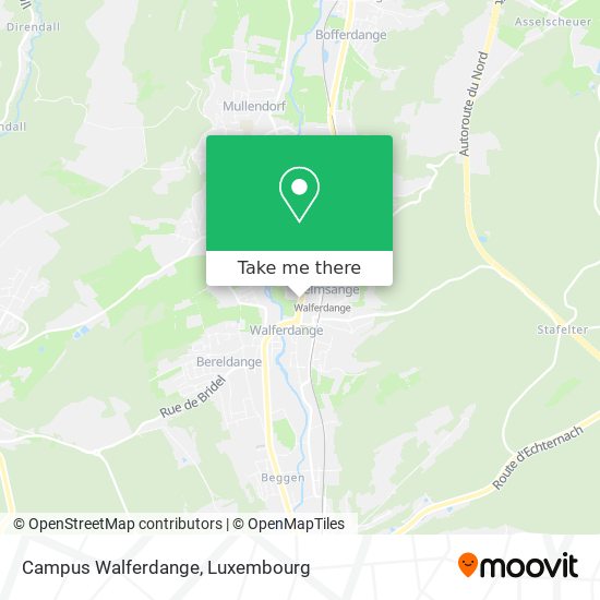 Campus Walferdange map