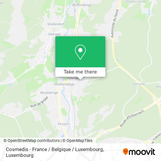 Cosmedis - France / Belgique / Luxembourg map