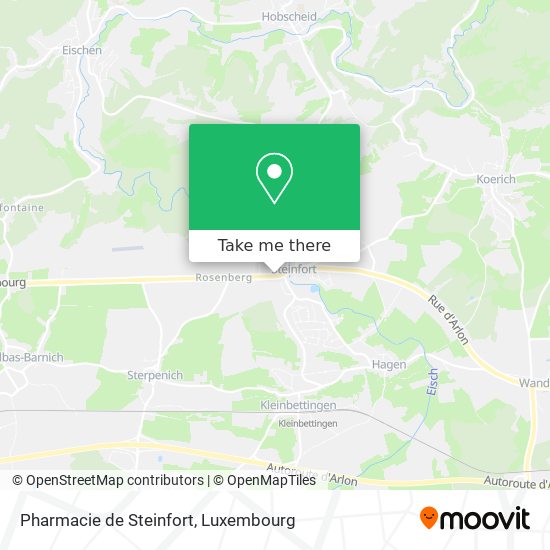 Pharmacie de Steinfort map