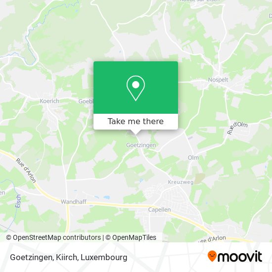 Goetzingen, Kiirch map