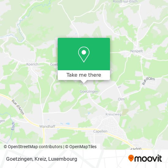 Goetzingen, Kreiz map