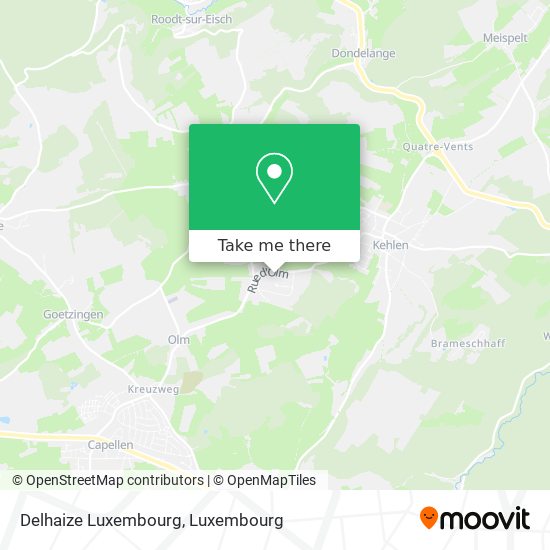 Delhaize Luxembourg Karte