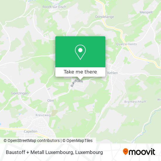 Baustoff + Metall Luxembourg map