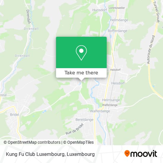 How to get to Kung Fu Club Luxembourg in Steinsel by Bus, Train or Light  Rail?