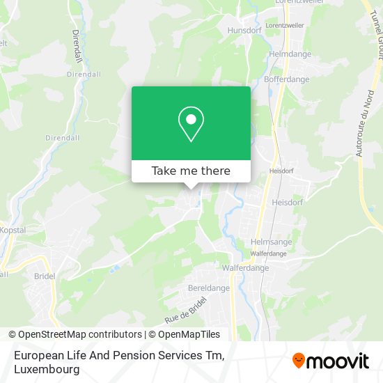European Life And Pension Services Tm map