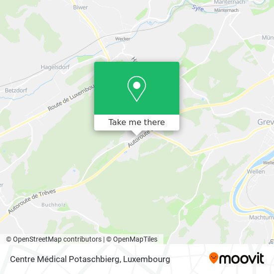 Centre Médical Potaschbierg Karte