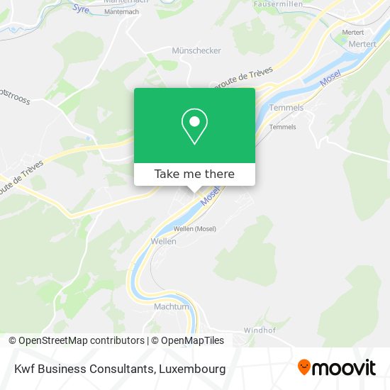 Kwf Business Consultants map