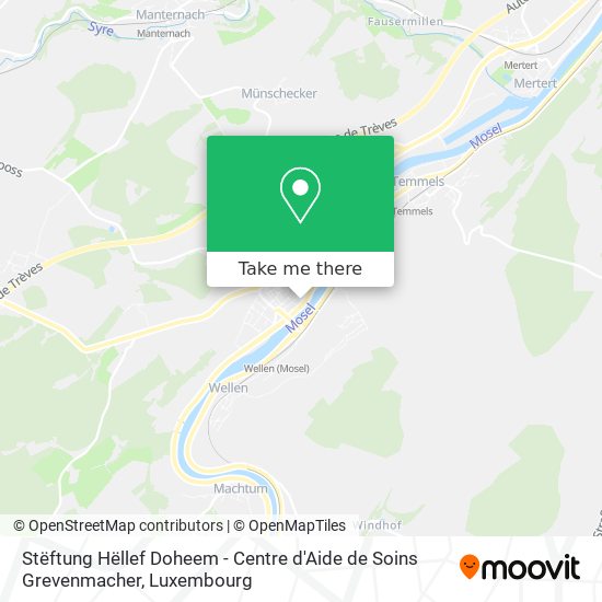 Stëftung Hëllef Doheem - Centre d'Aide de Soins Grevenmacher map