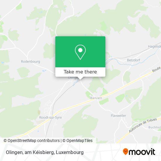 Olingen, am Kéisbierg map