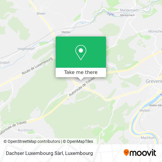 Dachser Luxembourg Sàrl map