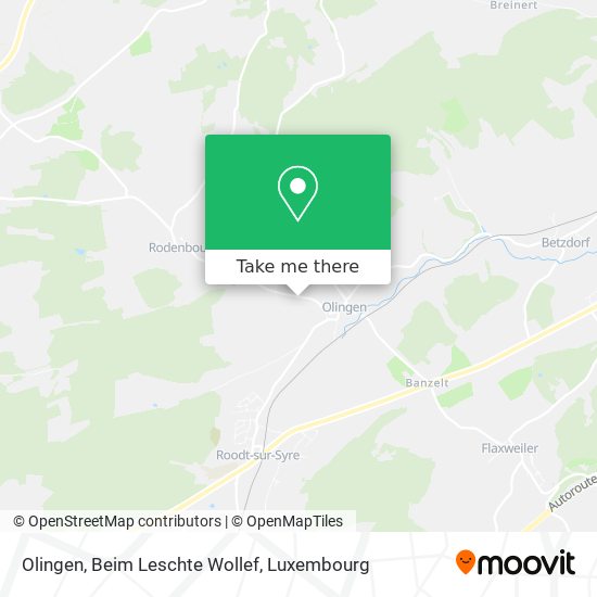 Olingen, Beim Leschte Wollef map