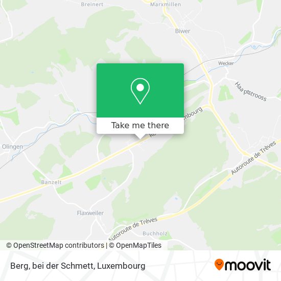 Berg, bei der Schmett Karte