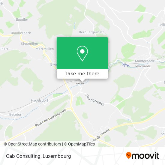 Cab Consulting map