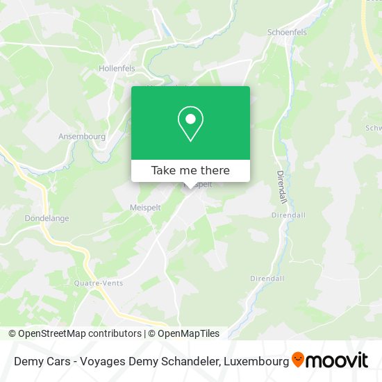 Demy Cars - Voyages Demy Schandeler map